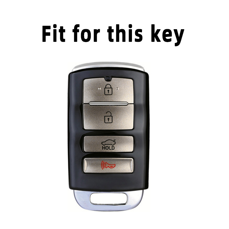 4 botones para KIA Cadenza K9 K7 K-04 Sorento K900 y K7 TPU Auto Shell Fob Cover Holder Car Key Case llavero Protector