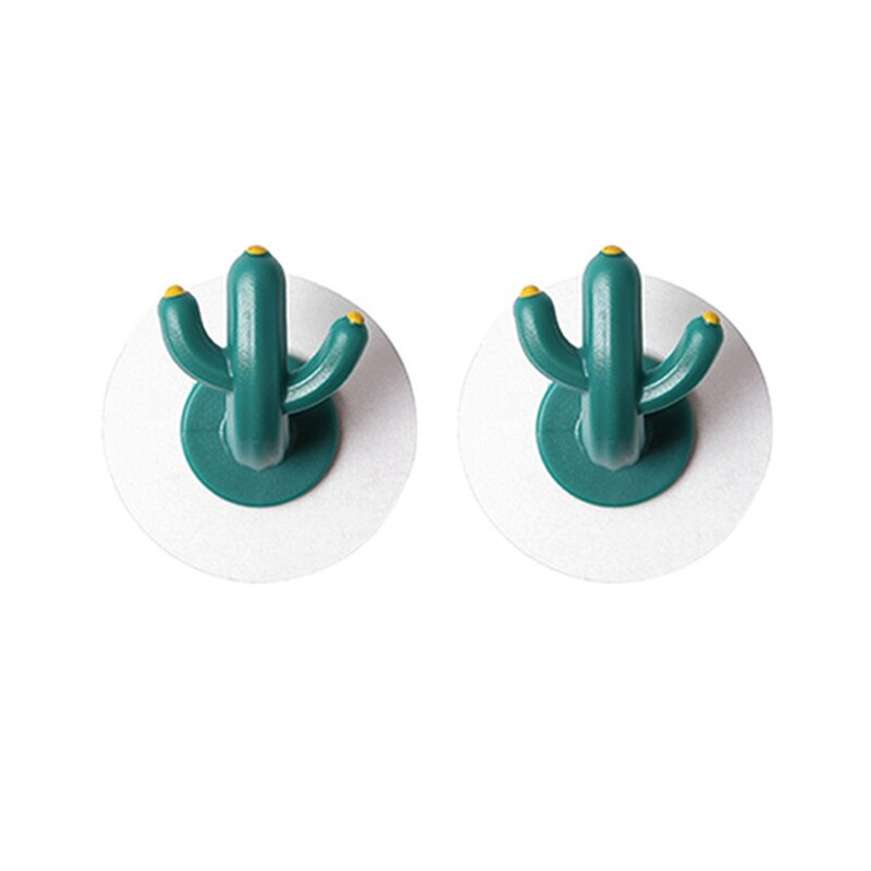 1Pc Nordic Niet-Geperforeerde Badkamer Haak Thuis Opslag Decoratieve Geen Spoor Cactus Sticky Haak Woondecoratie Accessoires: Light Grey