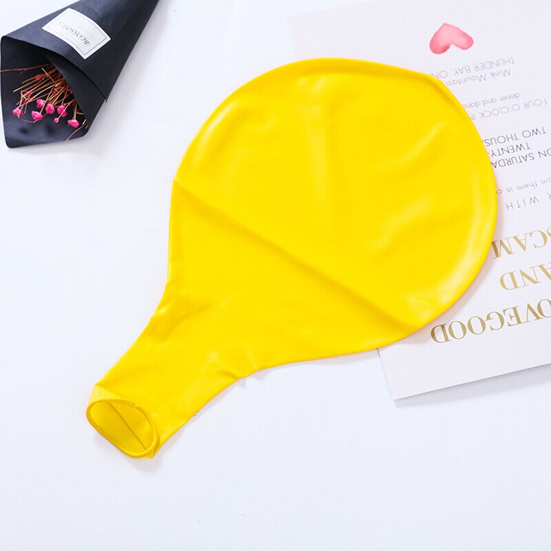 1 Pcs 36 Inch Kleurrijke Grote Latex Ballonnen Helium Inflable Blow Up Giant Ballon Bruiloft Verjaardag Ballon Decoratie: yellow