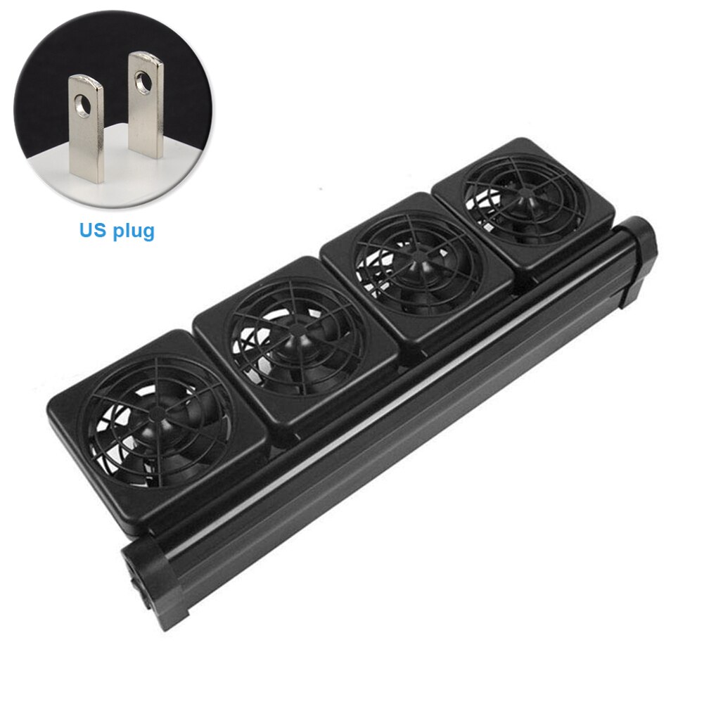 Ventilation Chiller Fish Tank Adjustable Aquarium Cooling Fan System Super Power Fish Tank Cooling Fan: US 4
