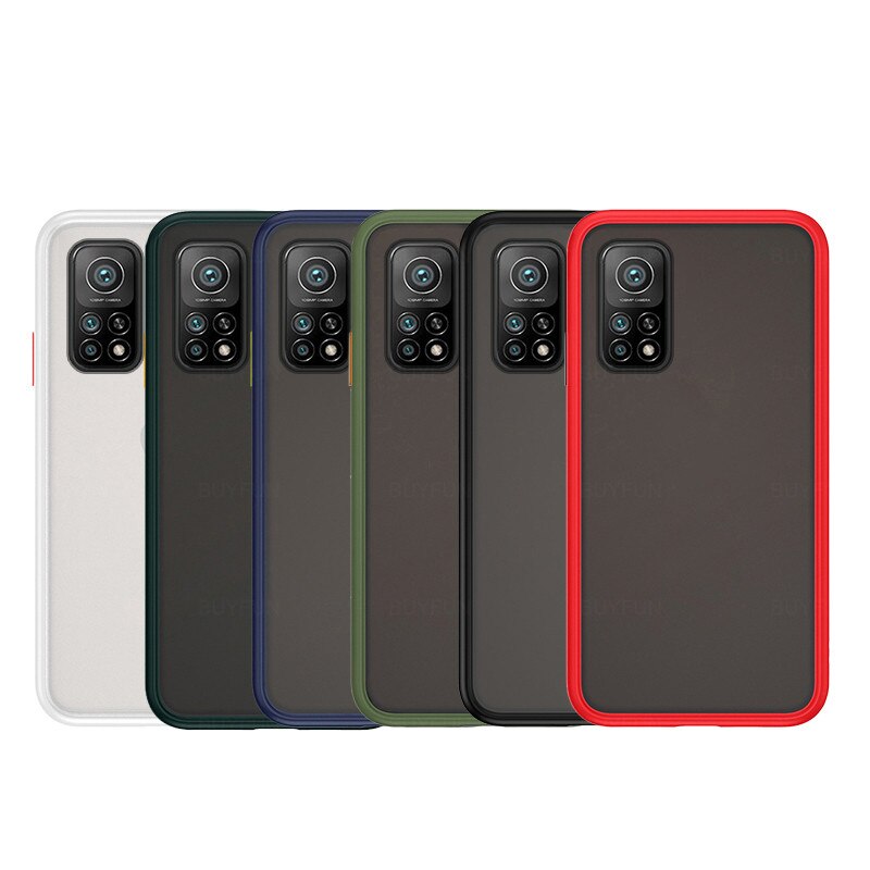 Przezroczyste matowe pokrowce na telefony dla xiaomi mi10t xiaomi xiaomi mi 10 t 10 t t10 xiaomi10t pro case silikonowe odporne na wstrząsy coque fundas