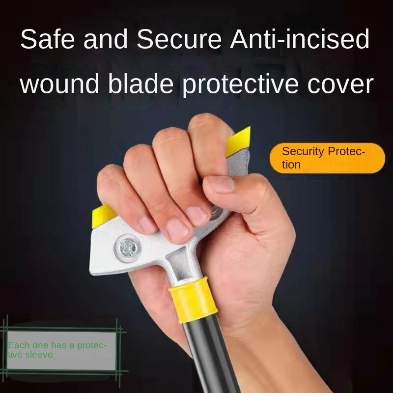 Retractable aluminum alloy cutter head cleaning shovel floor glass degumming cleaning beauty joint shovel wall blade