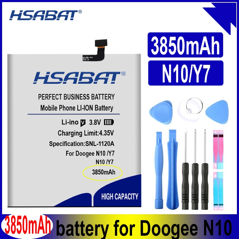 Hsabat Y7 3850Mah Batterij Voor Doogee Y7 Voor Doogee N10 Batterijen