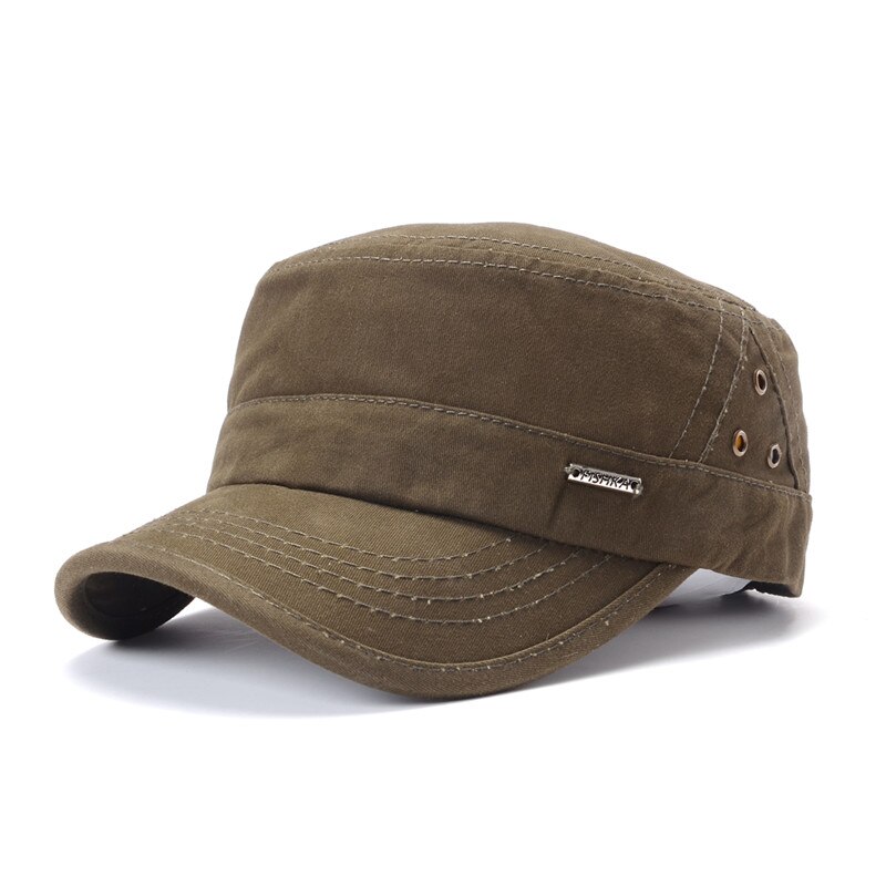 [SMOLDER] nueva gorra plana de , sombreros militares para hombres y mujeres, gorra con visera clásica, gorra de béisbol para exteriores, hombres: Style4