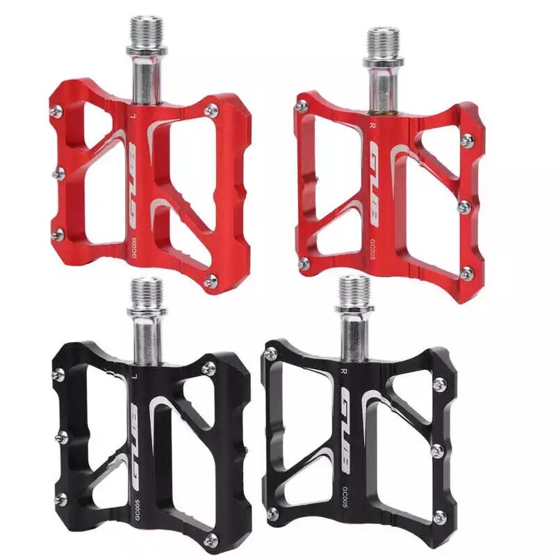 GUB GC005 pedał rowerowy aluminiowe płaskie platformy pedały oś chromowana MTB szosowe pedały BMX łożyska rowerowe ultraleros pedały