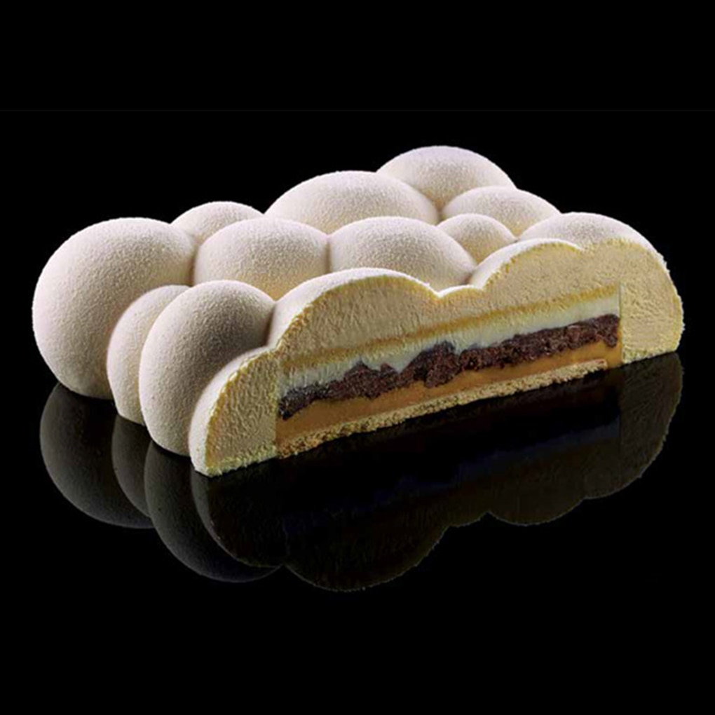 Gör-det-själv baka silikonform moln silikon kakform 3d cupcake gelé pudding kaka muffins tvål form bakverktyg