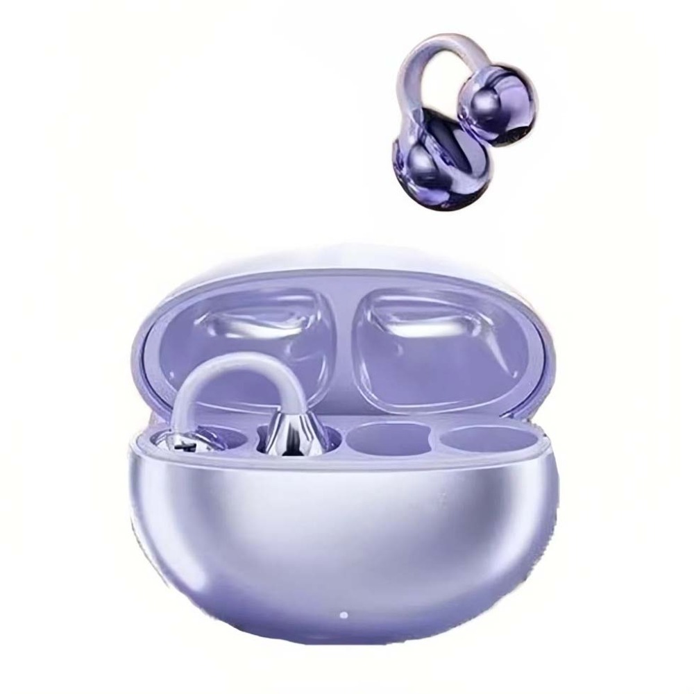 Auricolare bluetooth over-ear con riduzione del rumore, auricolare bluetooth a bassa latenza, auricolare bluetooth wireless mini impermeabile: Bianco