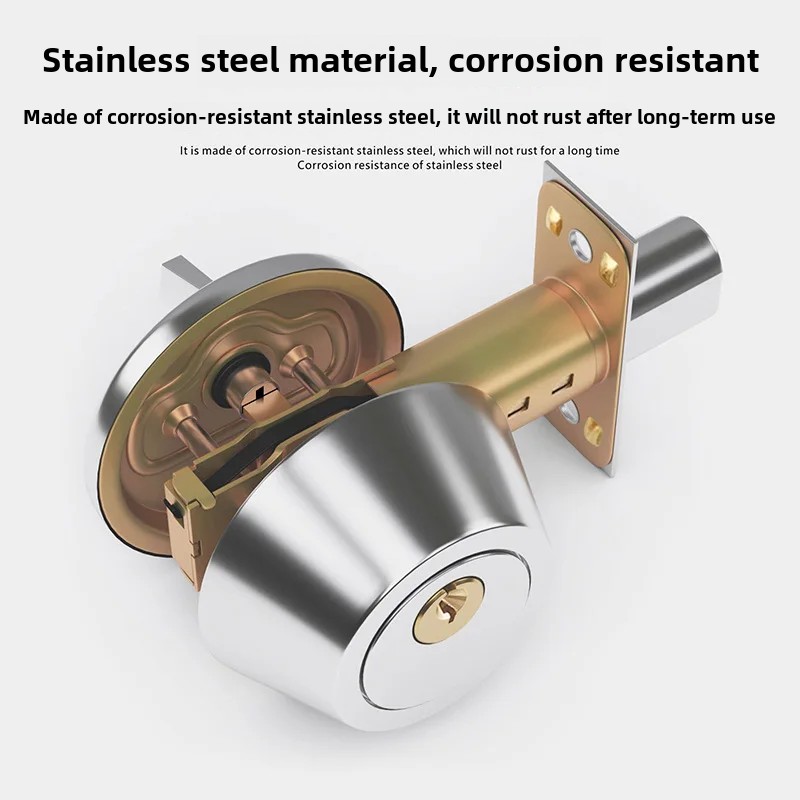 Invisible Door Lock Closed Circuit Indoor Single Side Assistive Dark Door House Door Lock Channel Lock Glass Door Lock With Fram