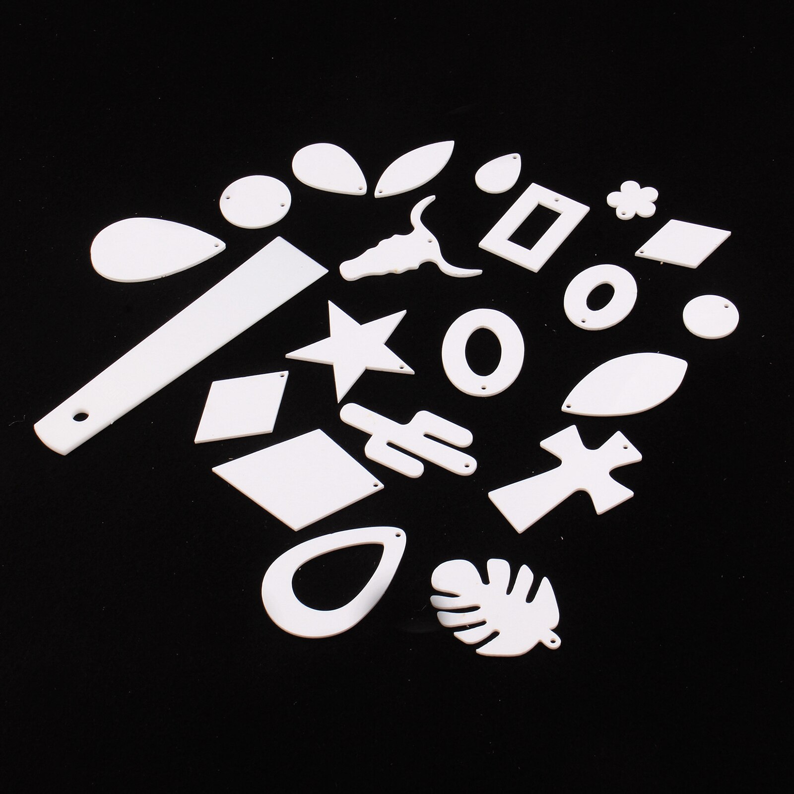 30 Pieces Faux Leather Sheet Leather Earring Making Kits Leather Sheets Earring DIY Hooks Tools