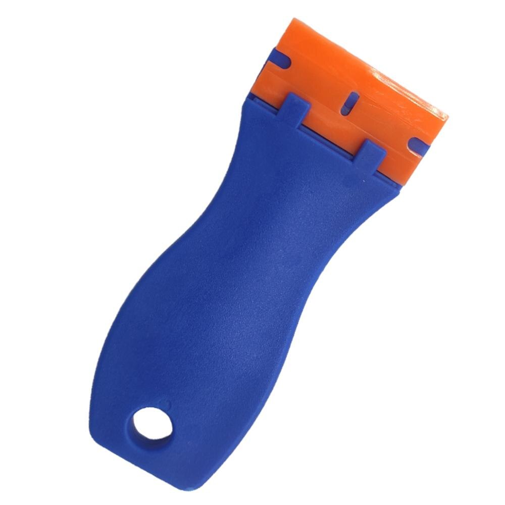 Blue Plastic Handy Safety Razor Scraper Lcd Screen Sticker Glass Glue Remove Car Wrap Residual Shovel Sign Making Scraper E17B