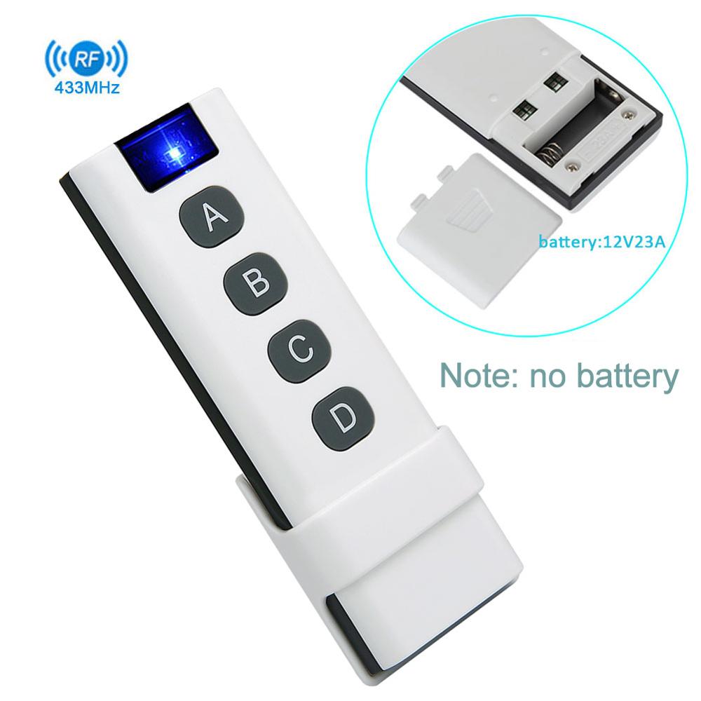 200M 433Mhz Universele Draadloze Afstandsbediening, 1/2/4/6/8/10 Knoppen, muur Gemonteerde, Kan Controle Ktnnkg Remote Ontvanger.: kit3