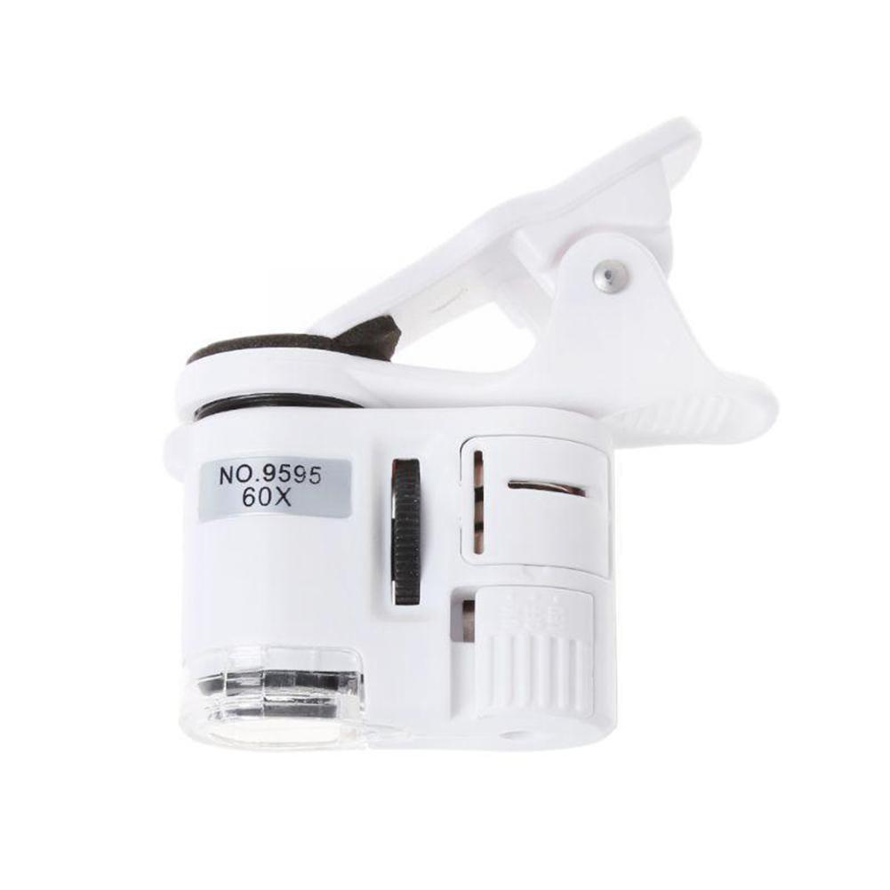Model met mobiele telefooncamera vergrootglas telefoon universele clip 60x microscoop mini hd mobiel 9595w draagbaar  g0 j 3