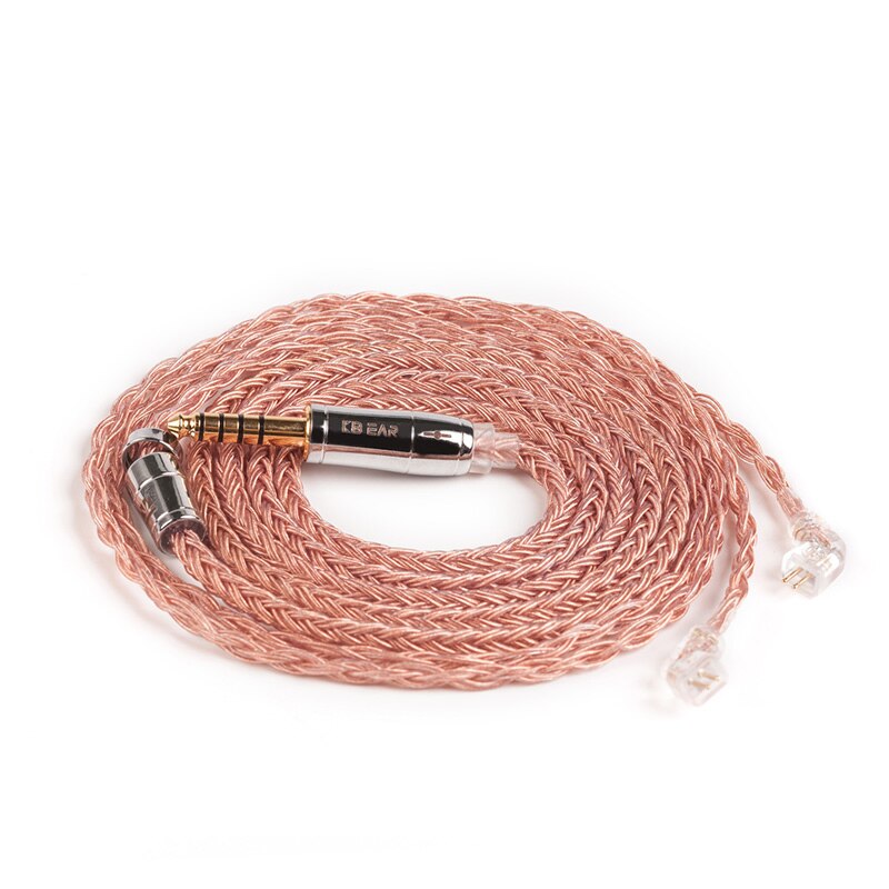 Kbear 16 núcleo prata chapeado equilibrado cabo 2.5/3.5/4.4mm com mmcx/2pin/qdc conector para zs10 pro as10 zsx zsn pro c12 BL-03: 4.4 TFZ