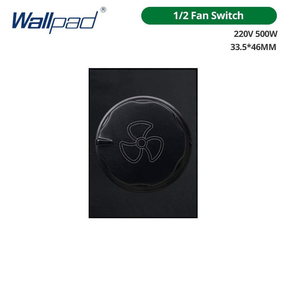 Wallpad DIY Black Tempered Glass Stainless Steel Aluminum Panel Wall Light Switch and Socket 118*75mm Module Frame Only: army green