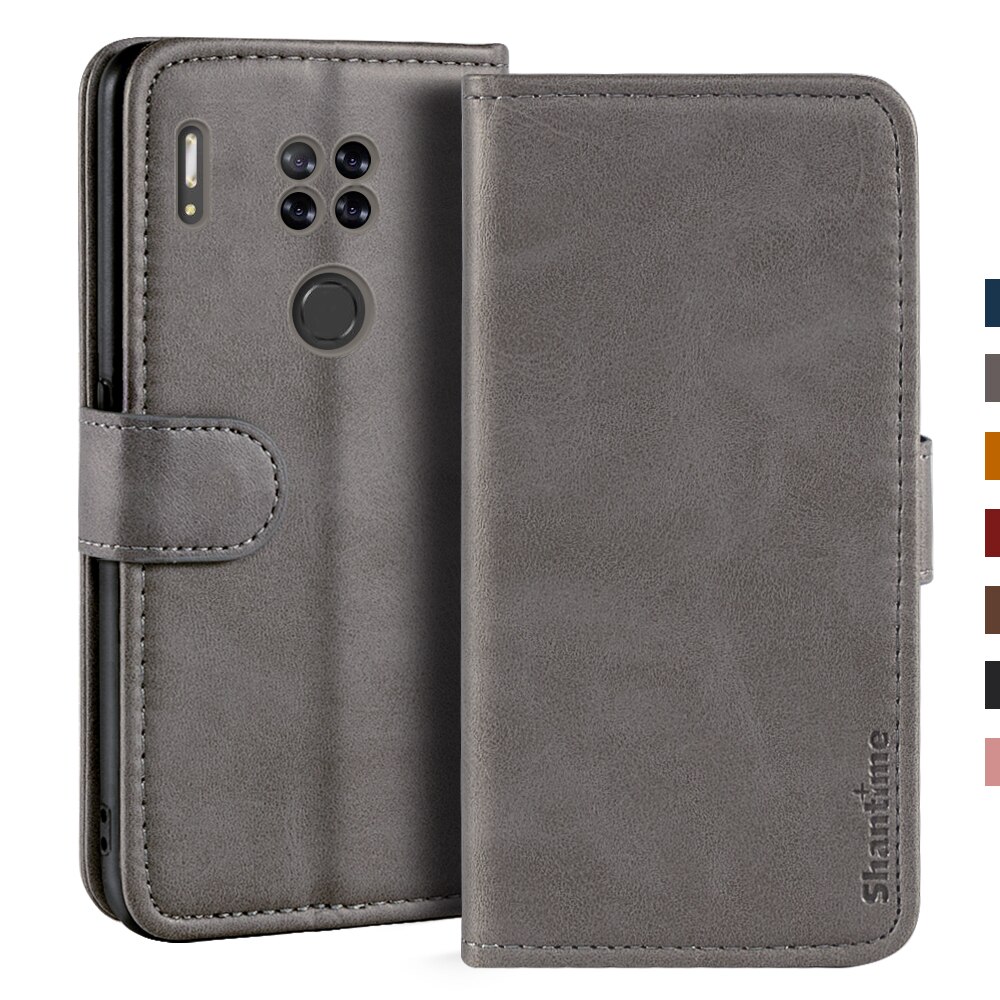 Case For Blackview A80 Case Magnetic Wallet Leather Cover For Blackview A80 Stand Coque Phone Cases: Gray