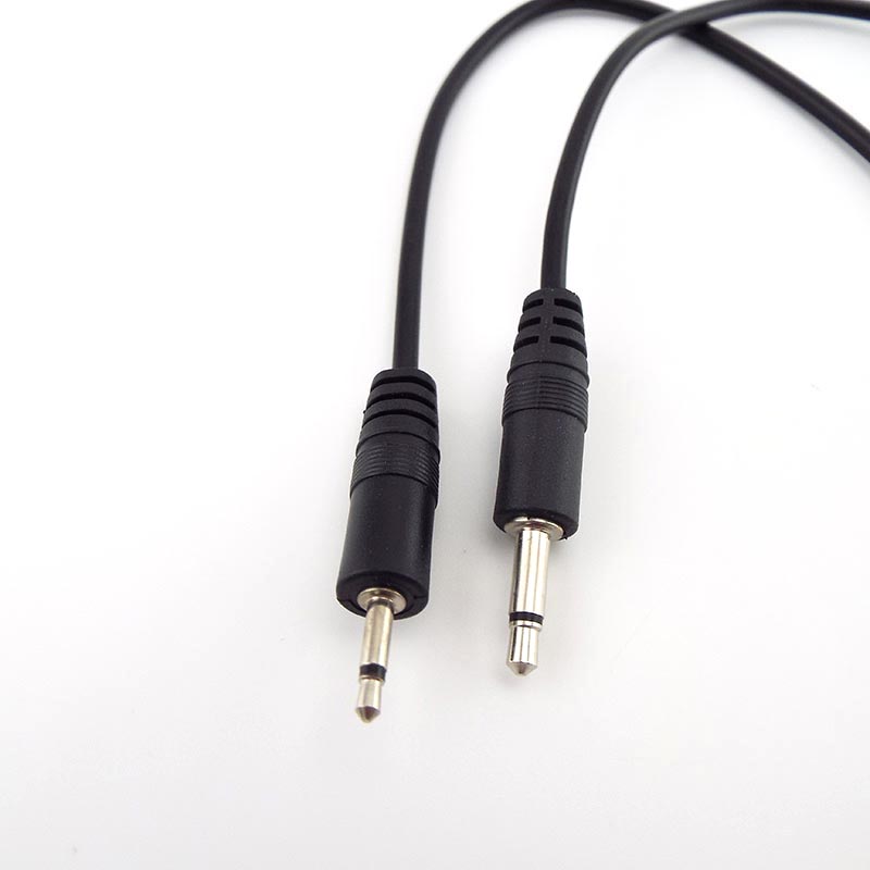 25CM 2.5mm 3.5mm Mono Audio Connector Cable 2pin Wire Extension Cord Male Female Plug DIY Repair Single Head Plug jack