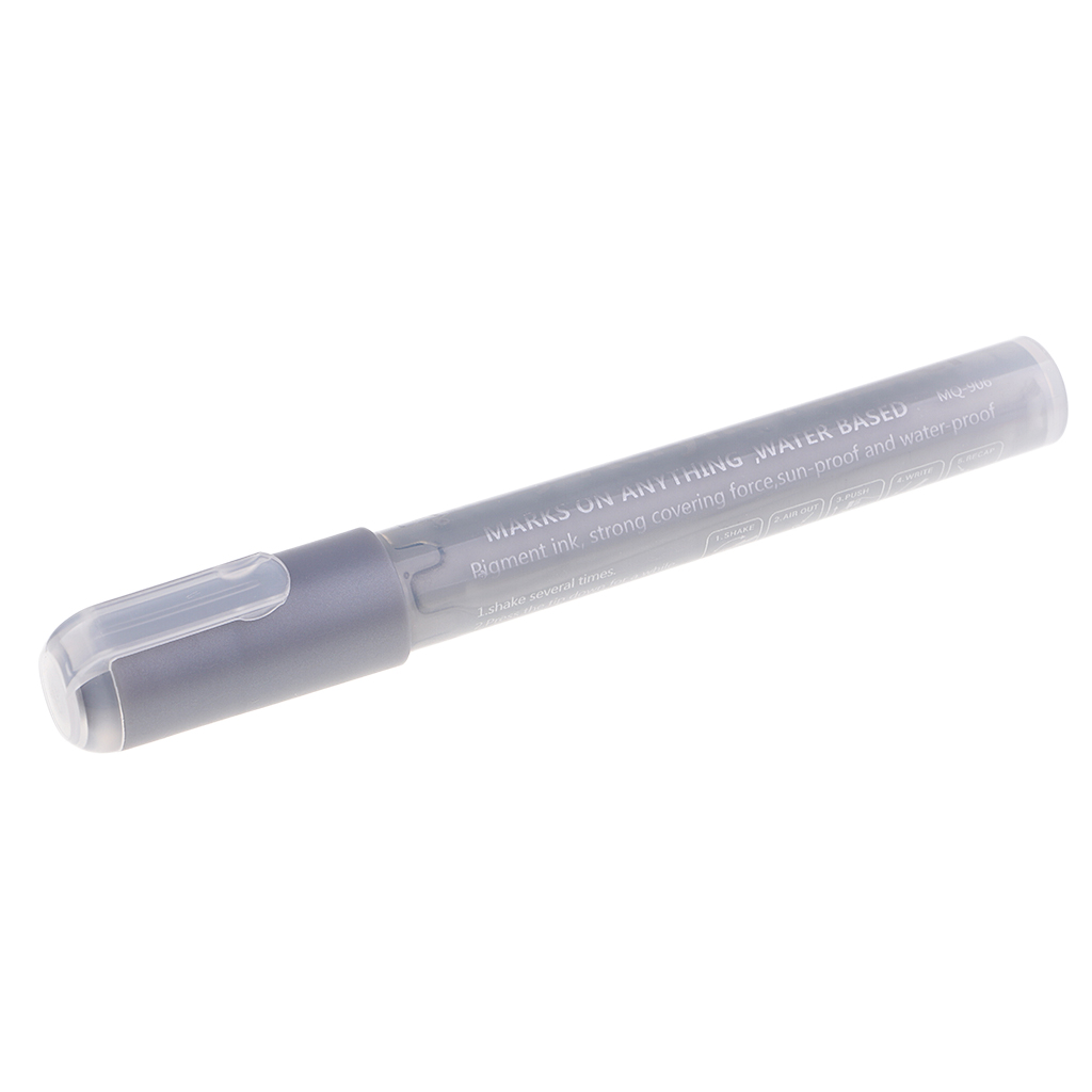 Bolígrafos de pintura acrílica, rotuladores de pintura, pluma de artesanía para álbum de recortes: silver