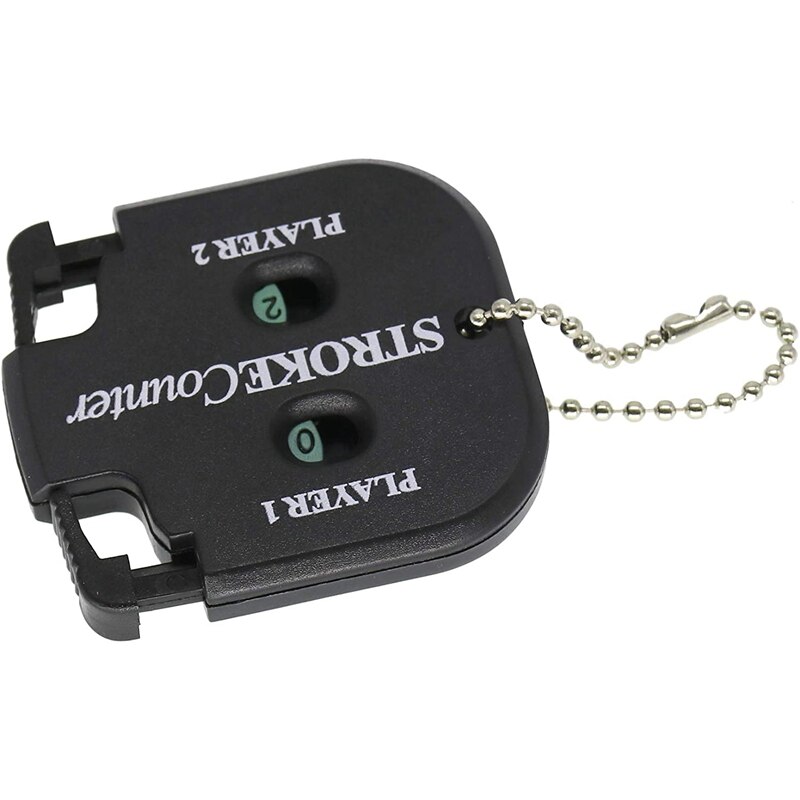 2 stuks mini scoreteller golf slag shot putt teller nummer met sleutelhanger ( (2 stuks)