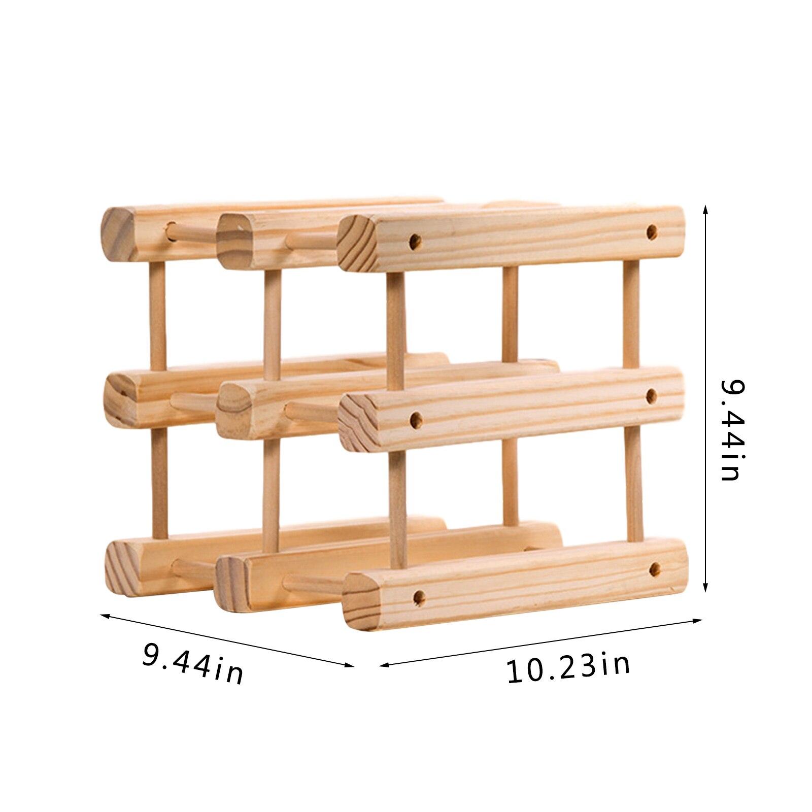 Wooden Wine Racks Bottle Cabinet Stand Holders Wood Shelf Organizer Storage For Retro Display Cabinet