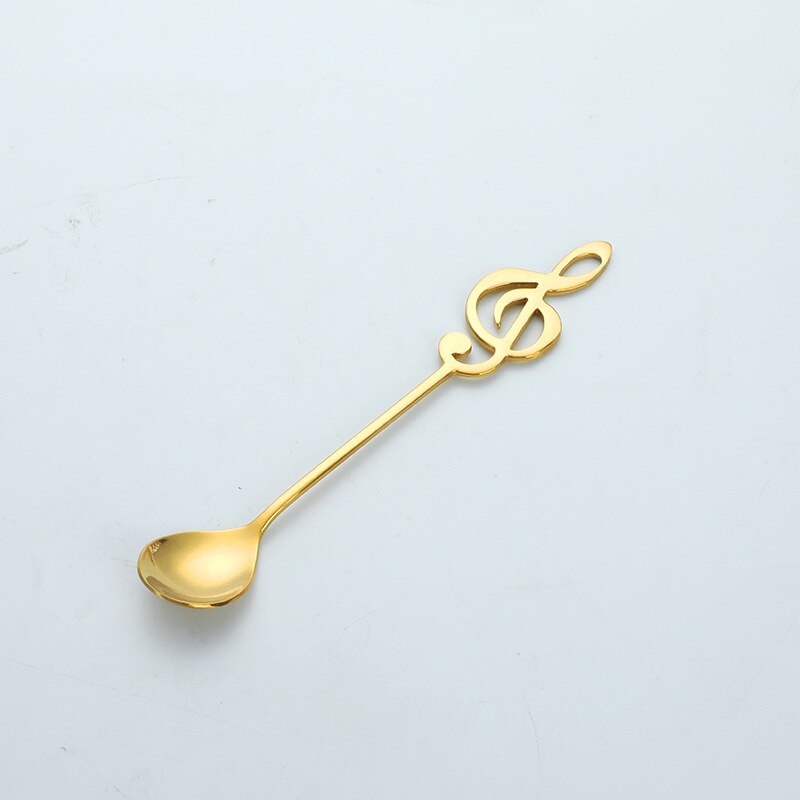 Lot De Cuillères à Café 4 Pièces En Acier Inoxydable Doré