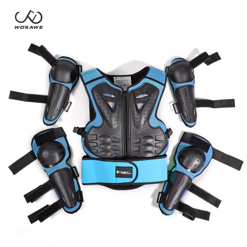GHOST RACING kinderen Armor Vest Kids Skiën Rolschaatsen Body Protector Back Shield Mouwloos Vest Spine Borst Beschermende