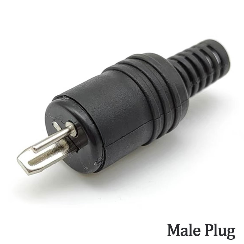 2 Pin DIN Lautsprecherkabel Stecker 2P Hifi Lautsprecherkabel Lötanschluss Männlich Weiblich Buchse: Dark Grau / 10-19 Stücke