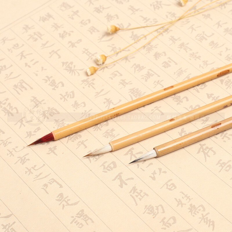 Caligrafía tradicional China cepillo pluma pincel de pelo de comadreja, pinceles para escribir Claborate-sty cepillo pájaro Scriptliner plumas Paperlaria