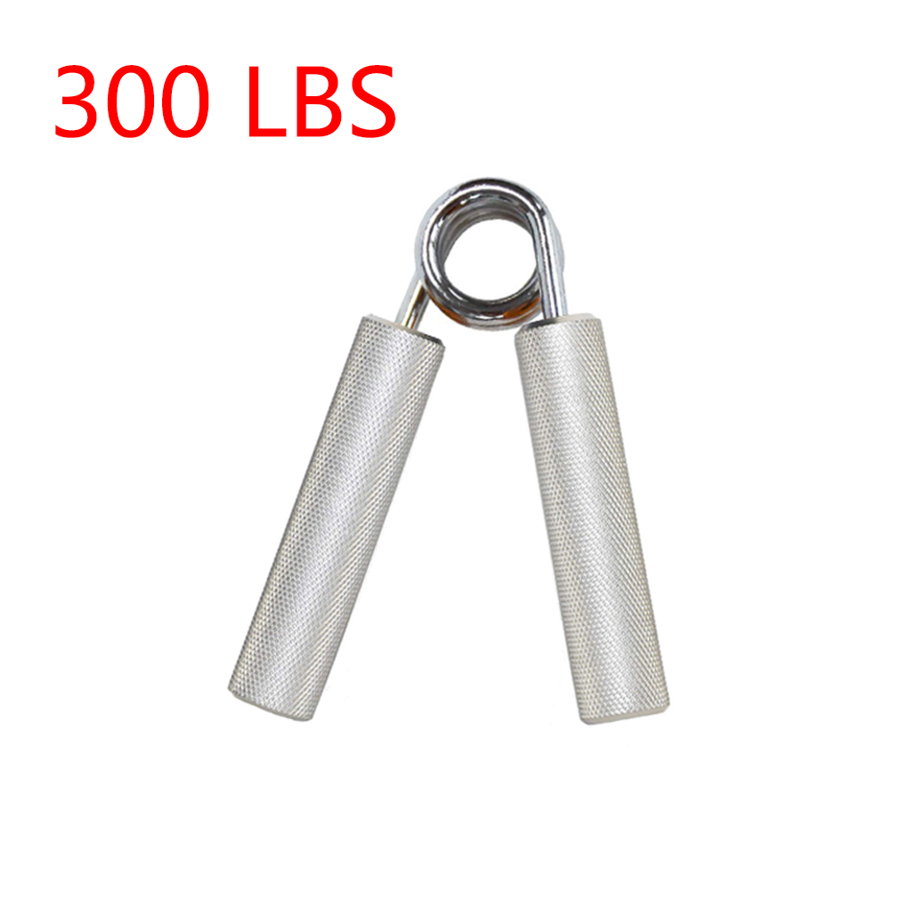 100-300LBS Aluminum Rod Grip Metal Grip Hand Strength Exercise Solid Aluminum Handl Grip Exerciser Strength Muscle Recovery: silver 300LBS