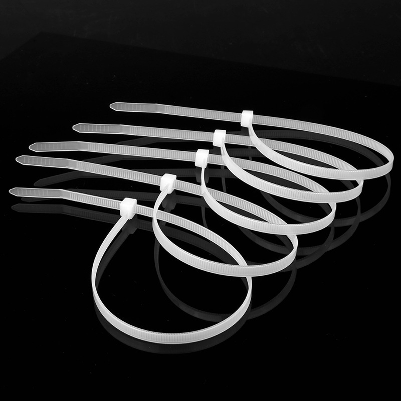 100PCS Self-locking Nylon Cable Tie Wire Zip Ties Set 3X100 3X150 3X200 3X250 3X300 Black White Fasten Cable Tie