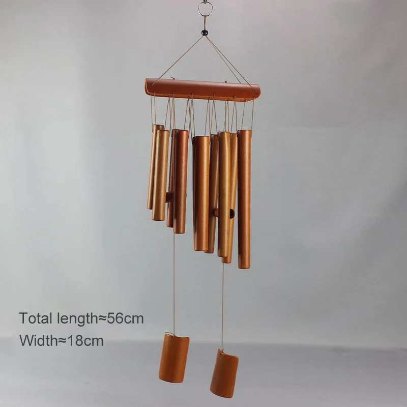 Handmade Tubes Bamboo Bell Natural Wind Chimes Indoors Pendant Balcony Home Hotel Decor Outdoor Yard Garden Windchime Crafts: VIOLET/紫罗兰