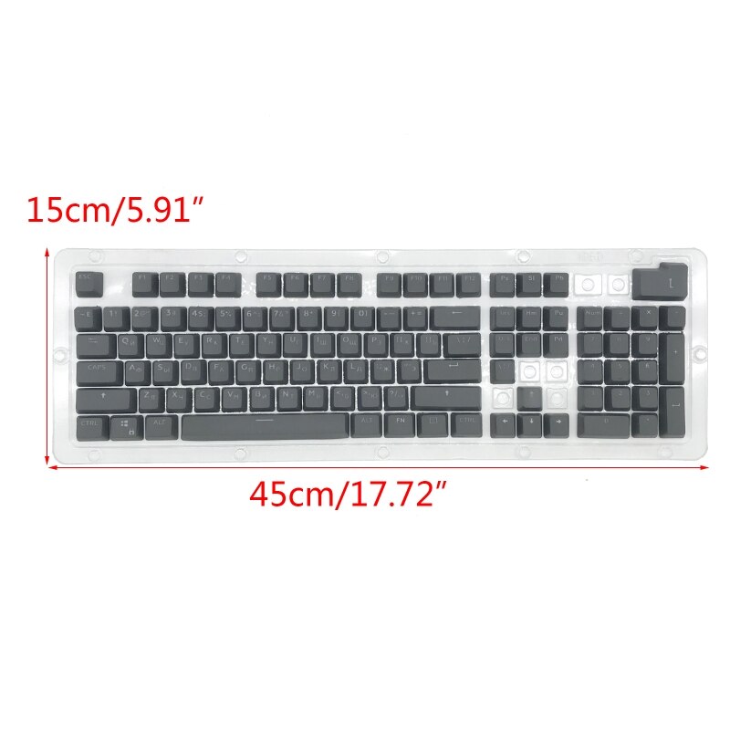 104 Keys Russian Backlit PBT Keycap OEM Profile Double Shot Backlight Keycaps