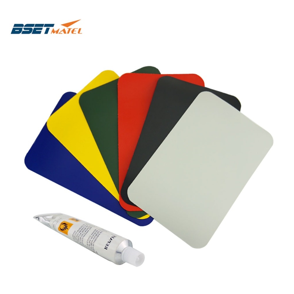 2 stk 200*130mm oppustelige plastbåd kajak pvc reparation patch kit med lim vandtæt patch rib kano jolle luftseng