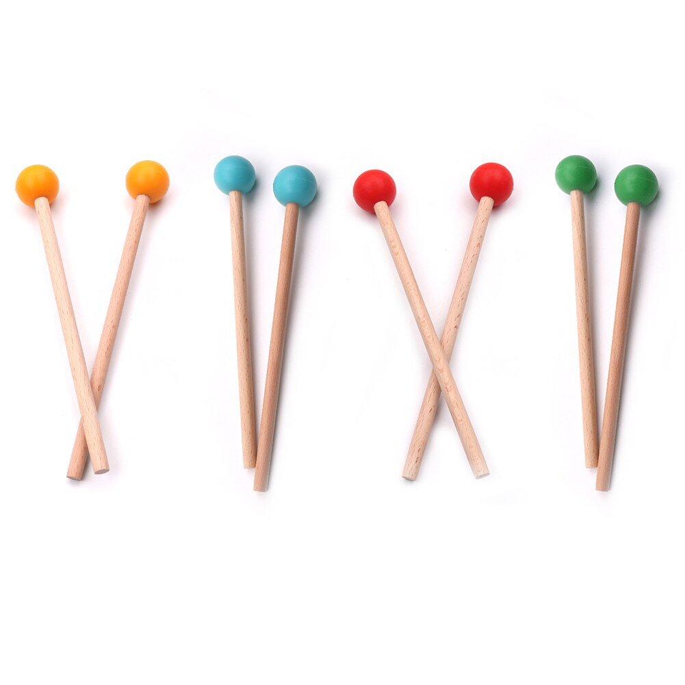 1 Paar Tong Drum Mallet Drumsticks Drumstokken Xylofoon Marimba Drumstick Musical Slaginstrument Voor Kinderen Volwassenen