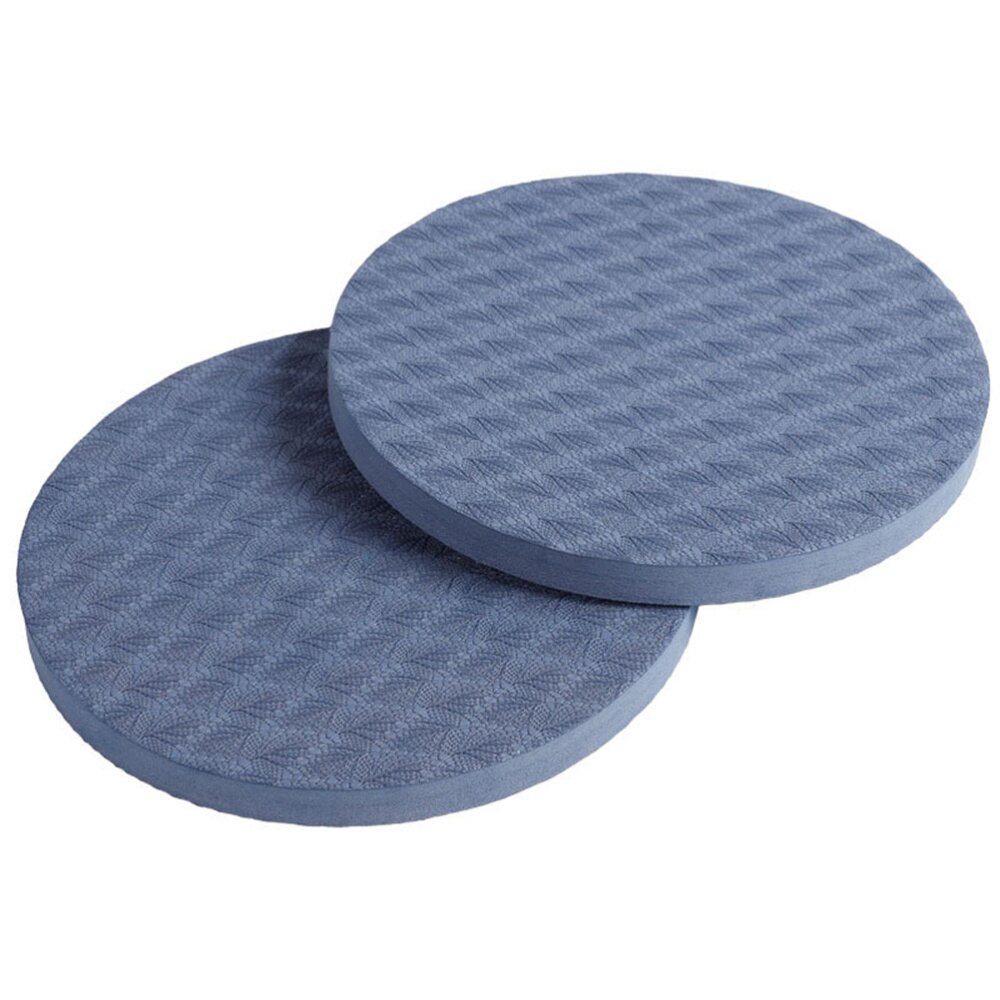 2 Pcs cuscinetti di supporto per Yoga rotondi addensare comodi gomitiere per gomiti protezione per l&#39;equilibrio sportivo Pilates cuscinetti di supporto per allenamento (scuro: Blu profondo