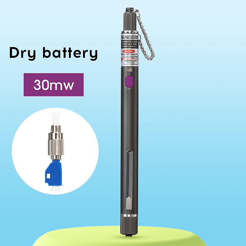 COMPTYCO FTTH Visual Fault Locator Optical Fiber Cable Tester Tool 5/10/20/30/50MW VFL 2.5MM(SC/FC/ST) Interface: Purple