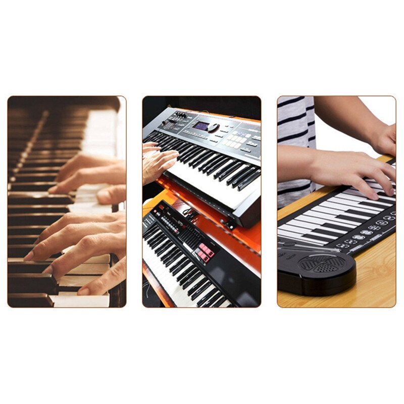Transparent detachable music decal notes piano keyboard stickers 37/49/54/61/88 key electronic piano spectrum sticker symbol