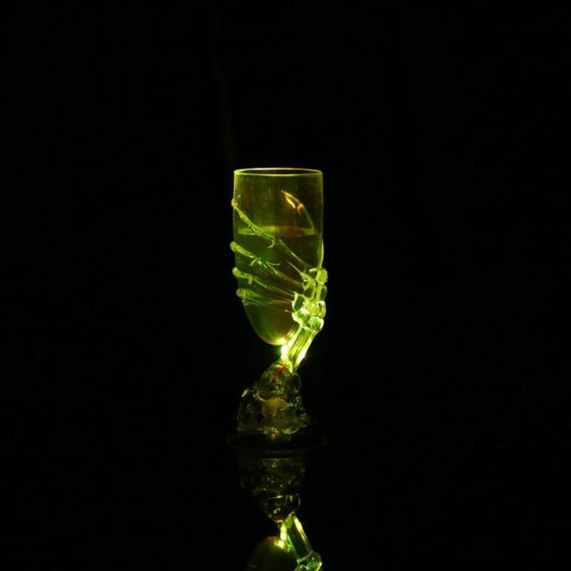 ! Cool Horror Verlichting Glas Cup Led Schedelbeenderen Halloween Party Bier Wijn Drinken Glow Voor Halloween Party