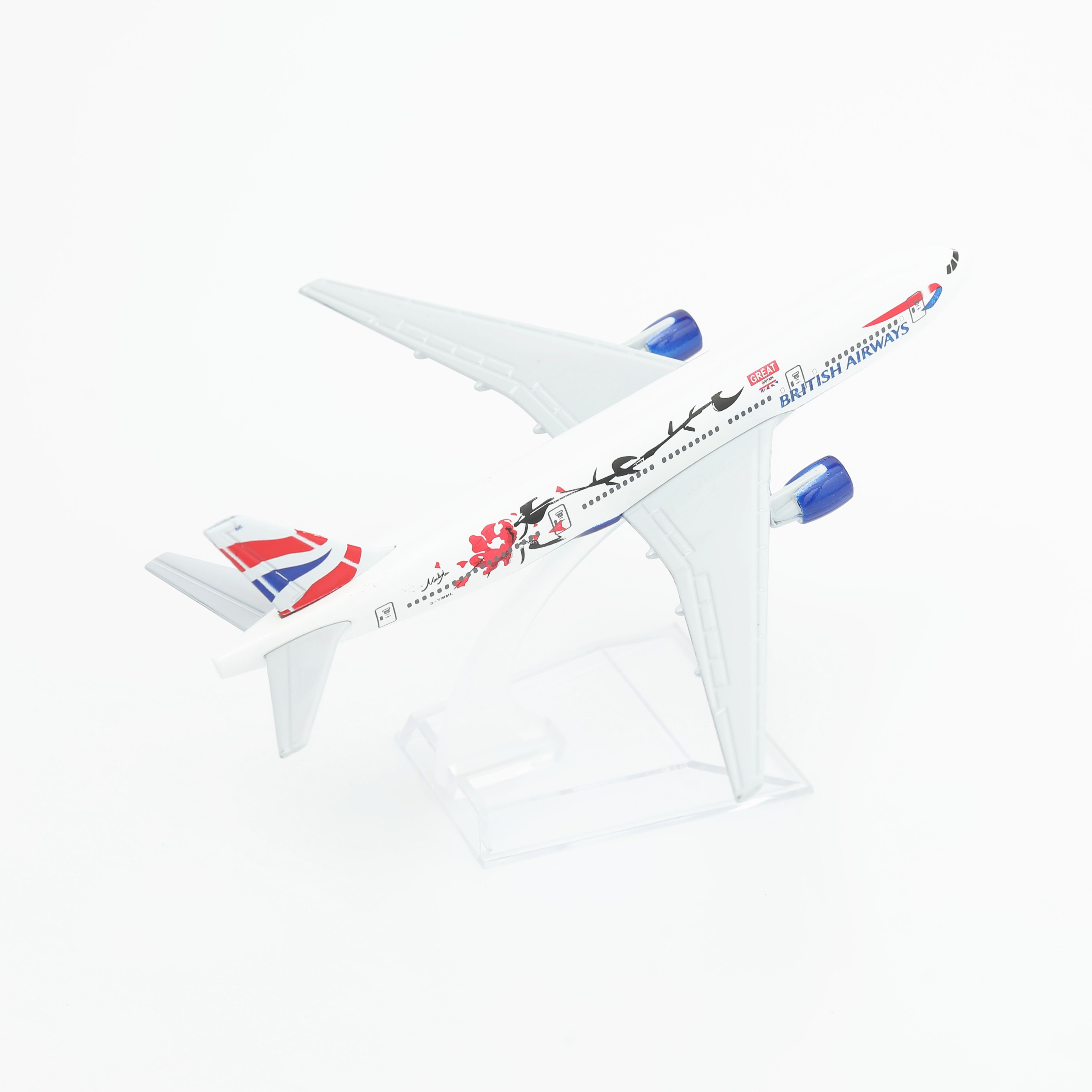 British Airways B777 Plum Aircraft Alloy Diecast Model 15cm World Aviation Collectible Miniature Souvenir Ornament