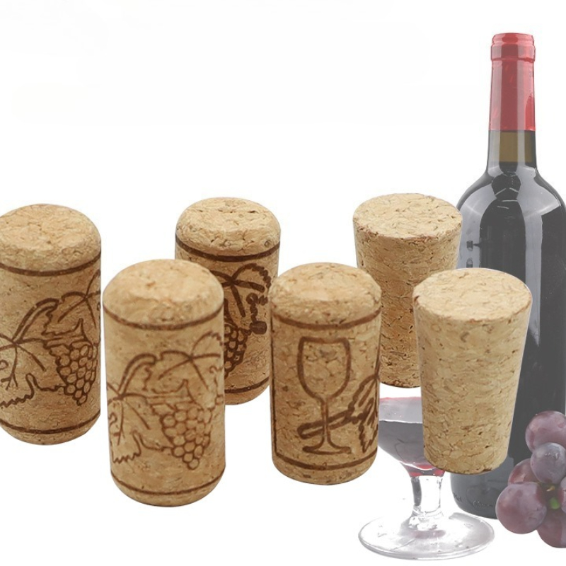20 unids/set tapón de corcho de vino tapón de botella de vino de madera Natural herramientas de Bar accesorios de cocina