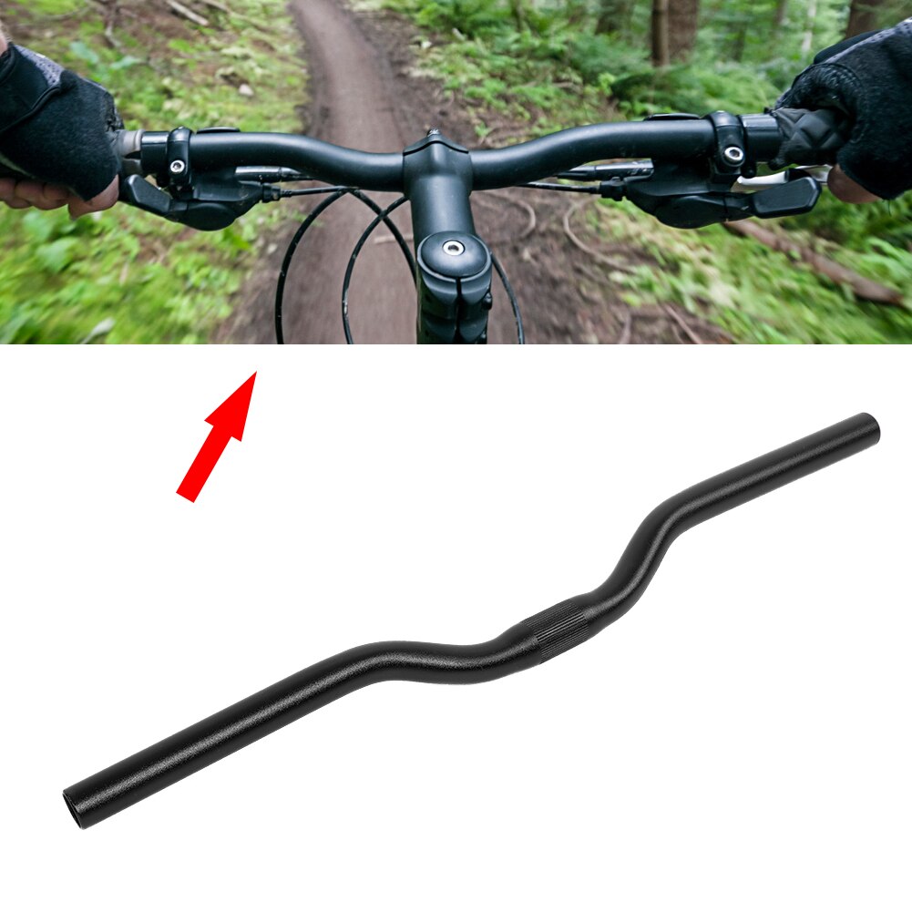 Guidon de vélo ville à pignon fixe en alliage d'aluminium, 5 couleurs, rétro vintage, 25.4mm x 25.4mm, guidon de vélo 520: black