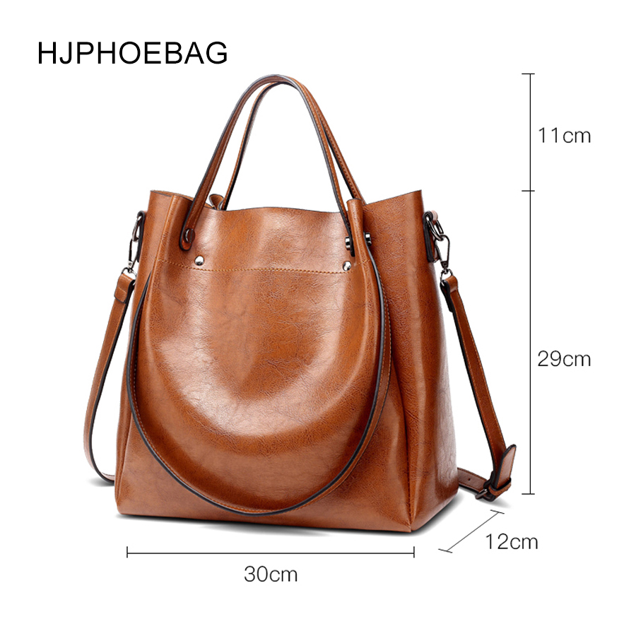 HJPHOEBAG femmes sac de créateur de en cuir pu grande taille dames sac de messager de grande capacité sac à bandoulière YC023