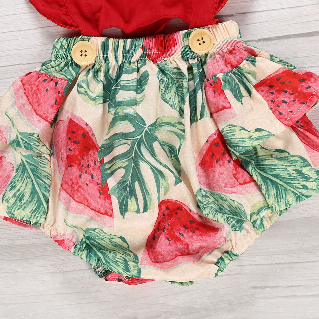 Baby Kleding Baby Meisje Kleding Settoddler Kid Ananas Print Badpakken Romper + Hoofdband Kleding Комплекты Одежды Pour Enfants