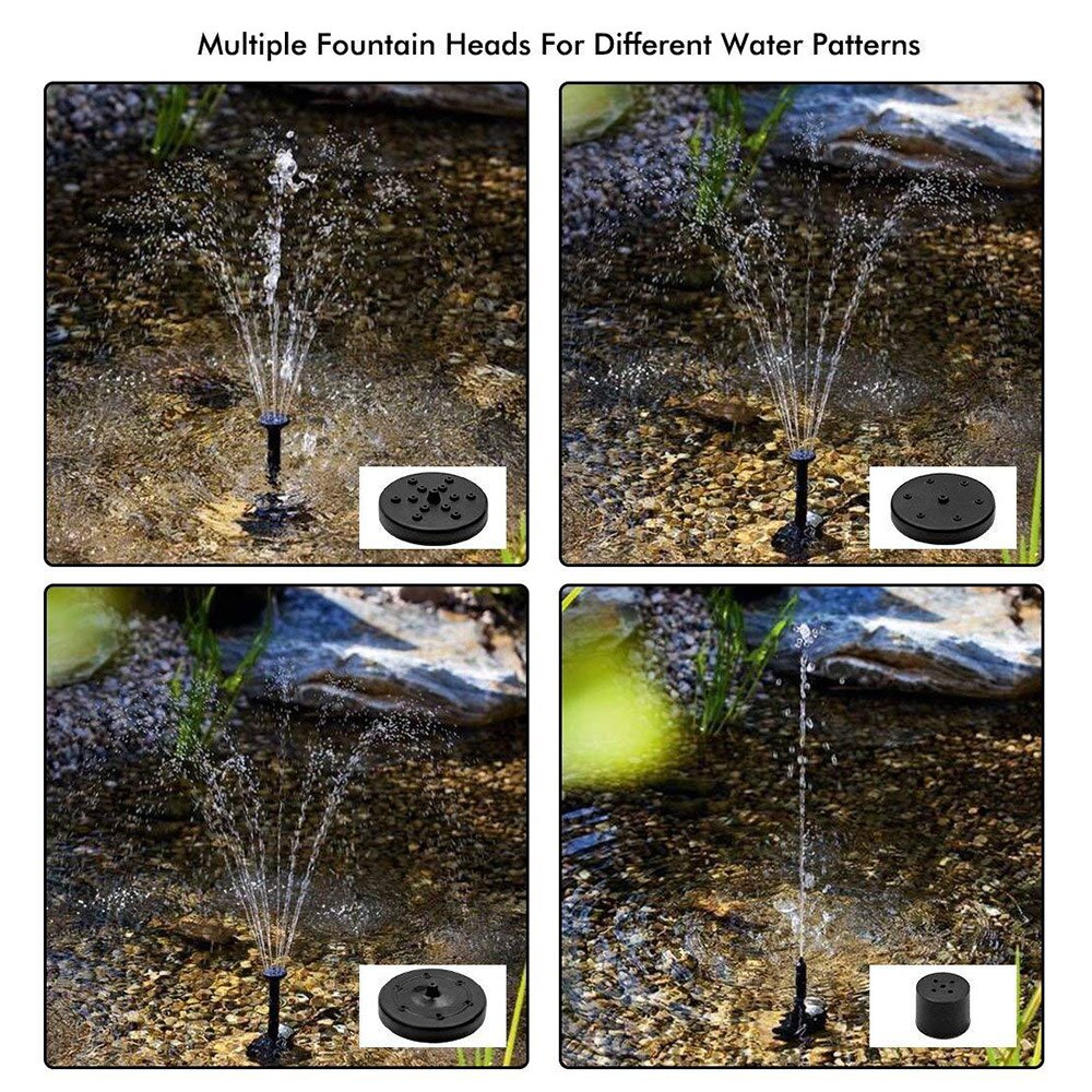 Outdoor Mini Solar Fontein Pomp Zonnepaneel Waterpomp Solar Waterpomp Power Panel Kit Voor Tuin Zwembad