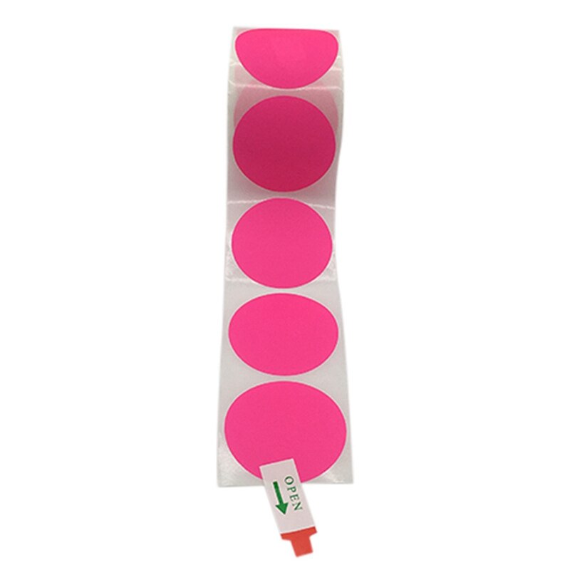 2 Inch Circle Thermal Sticker Labels,Self-Adhesive Round Direct Thermal Labels,DIY Logo ,QR Code,500 Labels/1 Roll