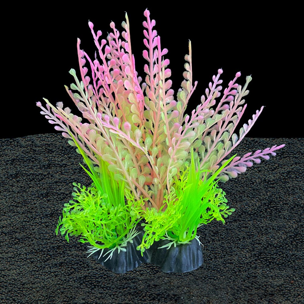 Simulatie kunstplanten decor water ornament plant aquarium 14cm decoratie: A3