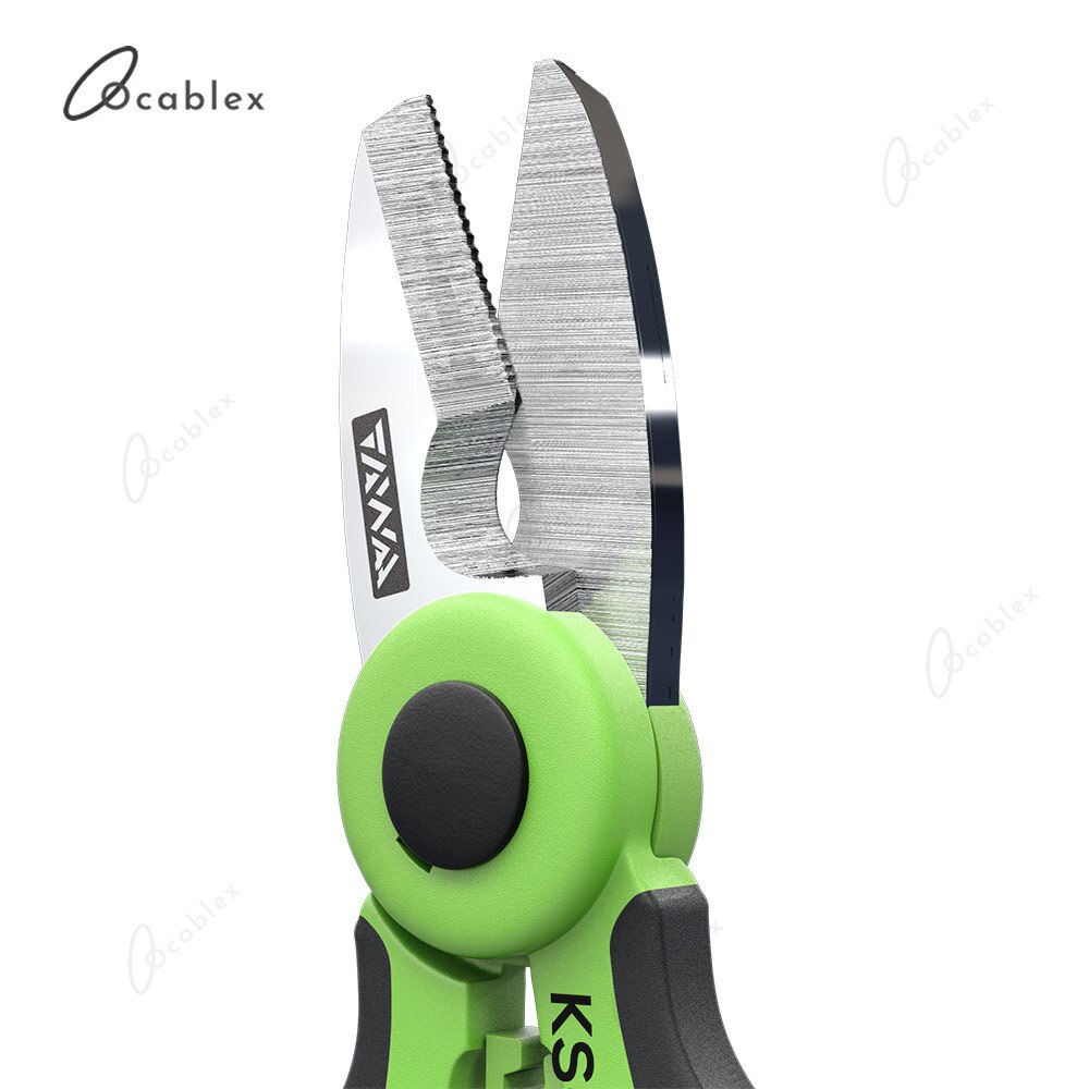 Handheld TAWAA KS-K2 Fiber Optik Kevlar Schere Fiber Optik Kevalr Cutter Edelstahl Schere mit 3 Löcher Faser Stripper