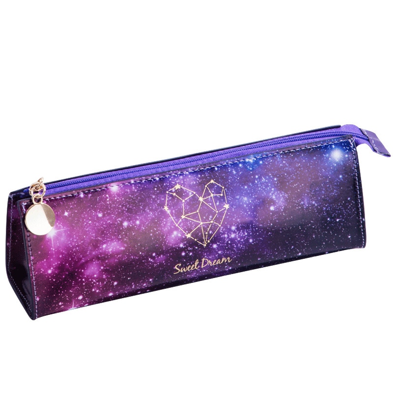 Mini School Pencil Case Cute Star Cartridge Bag for Girls Back to School Pencilcase Big Penal Box Stationery Kit Pouch Supplies