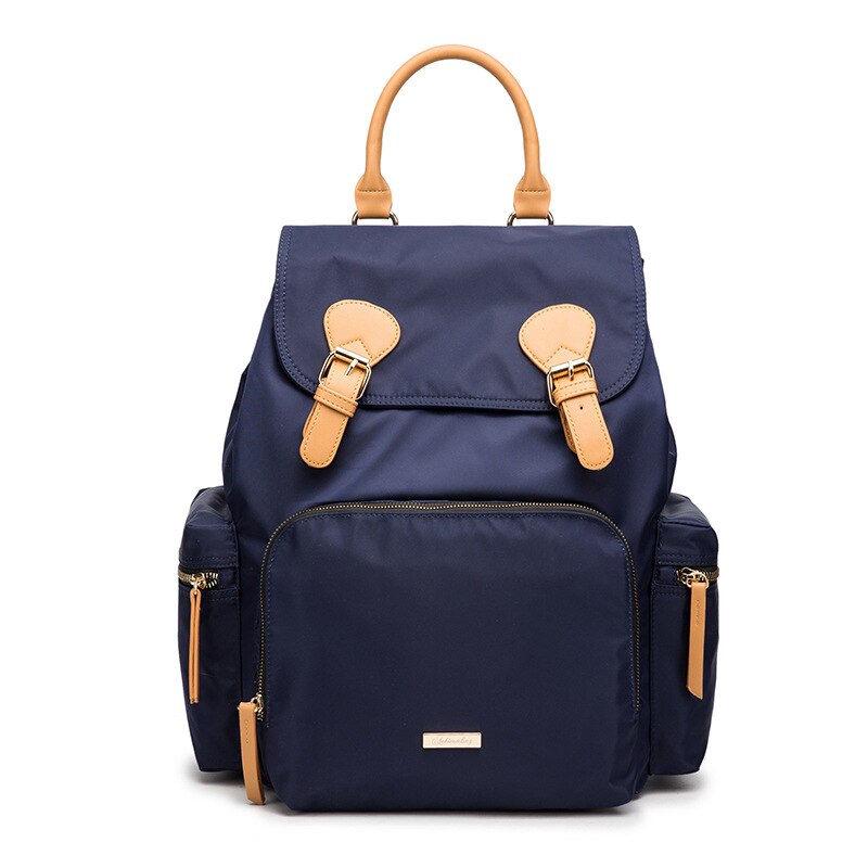 Llegadas estilo Multi-funcional de la mochila de de gran capacidad bolso de mochila impermeable mamá: Dark Blue