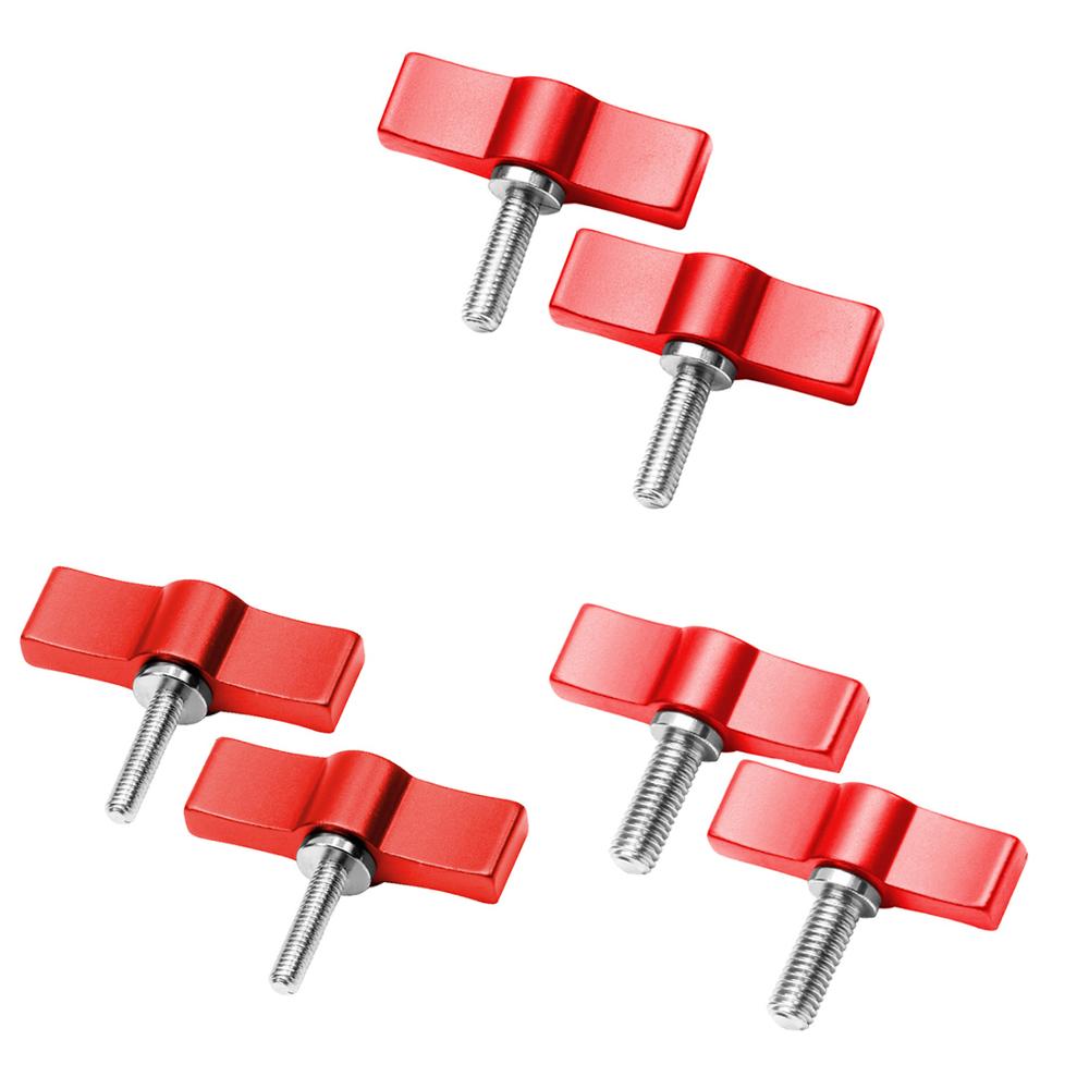 4/5/6mm T Shape Screw Handle Set Photography Parts Rail Rod Slider Clamp Locking Screw Wrench Clamp Screw Adapter