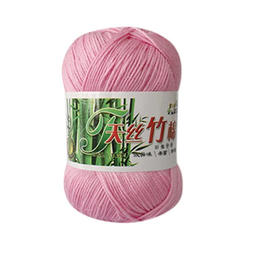 50g Kniting Bamboo Cotton Yarn 1PC Bamboo Fiber Cotton Warm Soft Natural Knitting Crochet Knitwear Wool Yarn 30: F